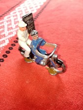 Moto Métal Cyclistes Anciens  Tour De France, Figurines Plastique Vintage 