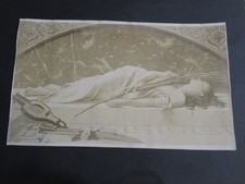 Photo Albuminée Braun And Cie Paris - Jeune Femme Thème Liturgique Circa 1900