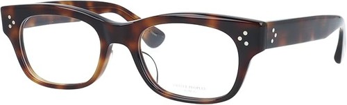Lunettes demi carrées marron