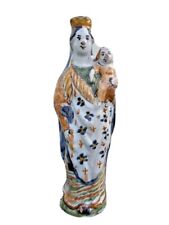Vierge enfant faïence