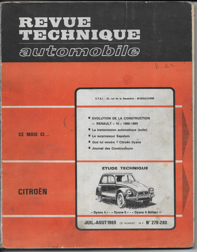 Revue technique automobile - technique,