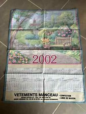 Torchon calendrier ancien - torchon,
