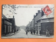 Carte Postale 1910 MUR de SOLOGNE Loir et Cher ROUTE de ROMORANTIN Animés
