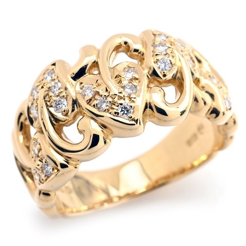 Bague tasaki pavé diamant - bague,