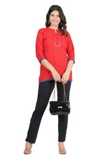 Tunique Red Oriental Chemisier