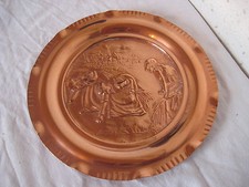 Assiette déco en cuivre de
