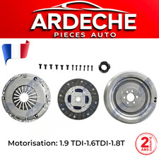 KIT EMBRAYAGE 4 PIECES AVEC VOLANT MOTEUR RIGIDE VW GOLF IV  1.9 TDI 1997 A 2008