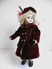 BELLE POUPÉE ANCIENNE TÊTE BISCUIT DEP BEAUX HABITS T7 - Ht 44 cm