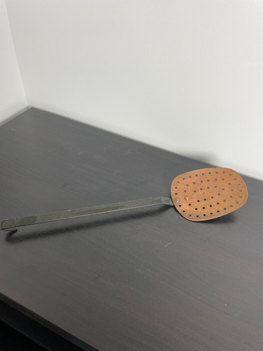 Louche écumoir en - , cuivre