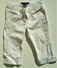 Beau jean pantacourt blanc