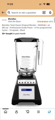 Blendtec total classic blender - blendtec,