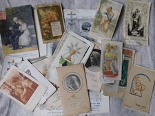 40aine DE CARTES RELIGIEUSES PIEUSES + DOCUMENT / ANNEES 50 + 60