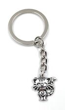 Porte-Clés Argent Métal Chat