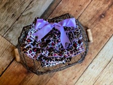 Newborn Bloomer Baby Girl Silk Diaper Cover Pink Purple Pants Photo Prop