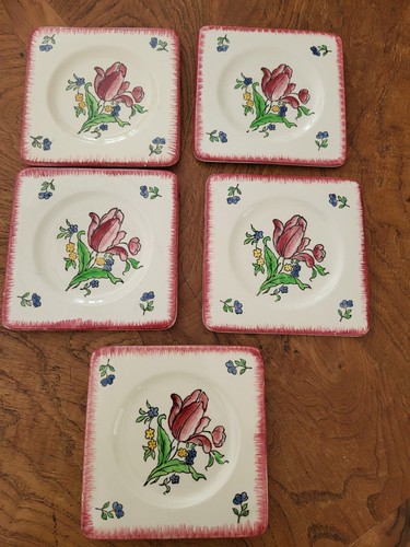 Assiettes cake service - 5, cake,