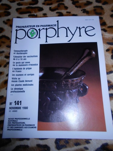 Revue porphyre préparateur - revue, porphyre,