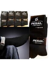 PESAIL Lot 12 paires de chaussettes homme coton noir