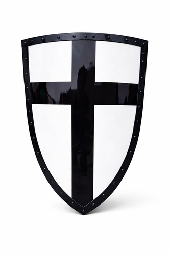 Bouclier médiéval croisé - ,