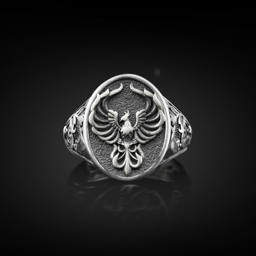Bague chevalière fantaisie