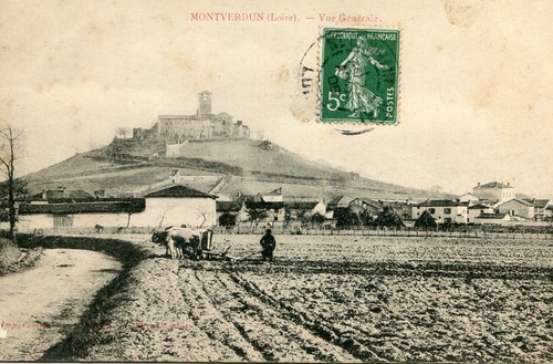 Carte montverdun vue - carte,