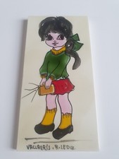 Magnifique Tableau Carreau Ceramique Signé R.ledyc Vallauris  20 Cm X10 Cm