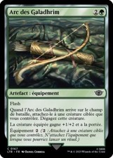 arc des galadhrim  foil  vert    X1  le seigneur des anneaux