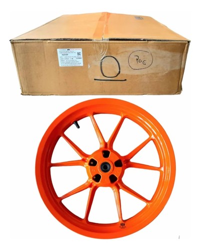 Jante roue avant orange pour - avant,