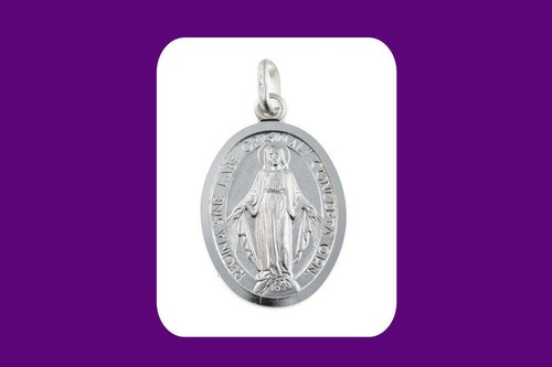 Médaille miraculeuse ovale - miraculeuse,