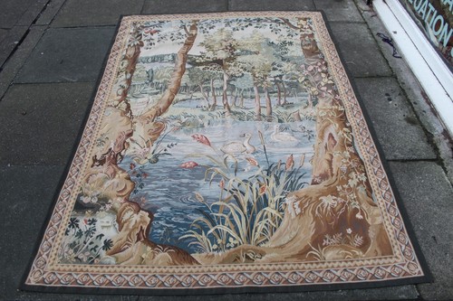 Tapisserie aubusson vert - aubusson,