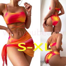 3 Piece Womens Bikini With