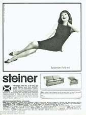 PUBLICITE ADVERTISING 026  1964  Steiner  canapé fauteuil