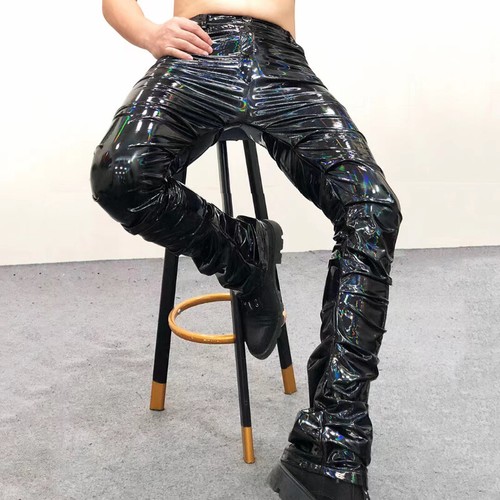 Hommes froissé faux - froissé, cuir