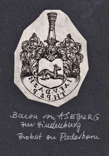 Exlibris baron aseburg - exlibris,