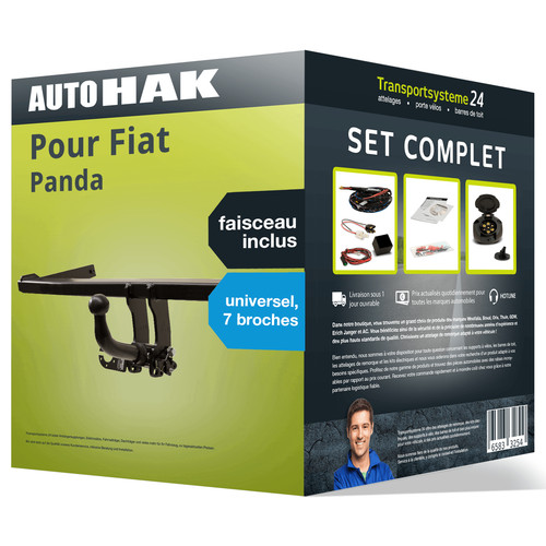 Attelage pour fiat panda - pour,