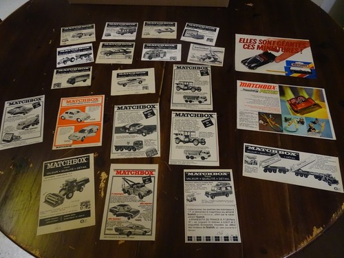 Matchbox publicités pour