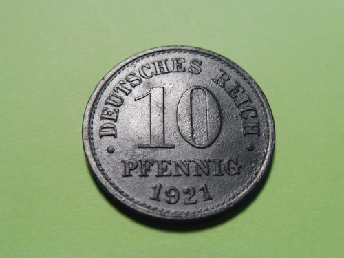 Monnaie 10 pfennig 1921 - pfennig,