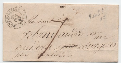 1847 lettre montivilliers - 1847,
