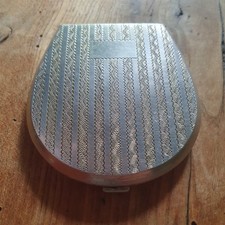 Ancien Poudrier en argent Massif "800" 