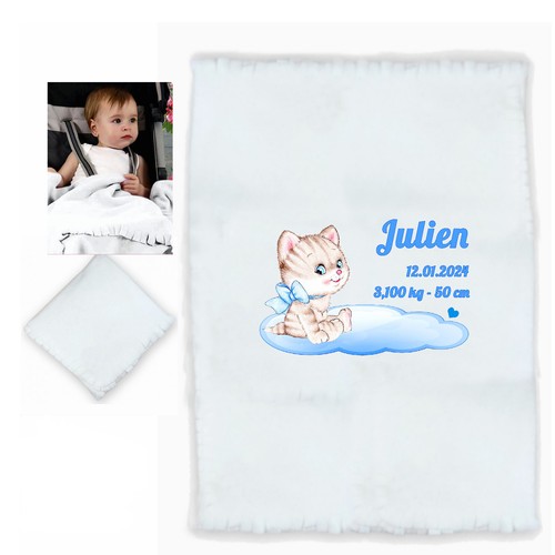 Plaid bébé chat mignon - chat,