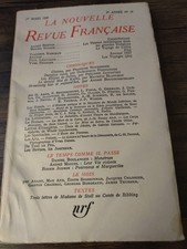 La Nouvelle Revue Française . No 75 . André Breton & autres .E.O. 1e Mars 1959