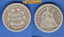 Etats Unis One Dime 1857