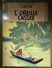 Affiche Tintin L’oreille Cassée Hergé Moulinsart 
