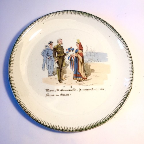 Assiette alliance franco russe - assiette,