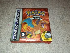 BOITE VIDE POKEMON VERSION FEU