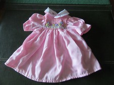 ROBE  POUPEE  COTON  ROSE