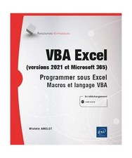 VBA Excel [versions 2021 et