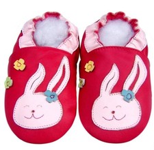 Chaussons en cuir souple