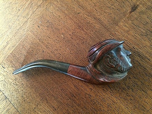 Ancienne pipe bois sculpté - ancienne,