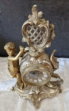 Pendule bronze ancienne - pendule, double