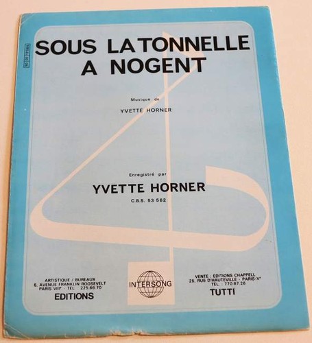 Partition vintage sheet music